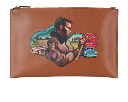 Christian Dior On The Road Zipped Pouch, front view